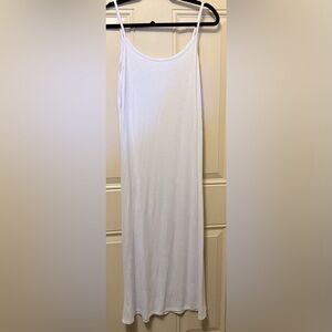 White Spaghetti Strap Sleep or Lounge Dress Size Large NWOT
